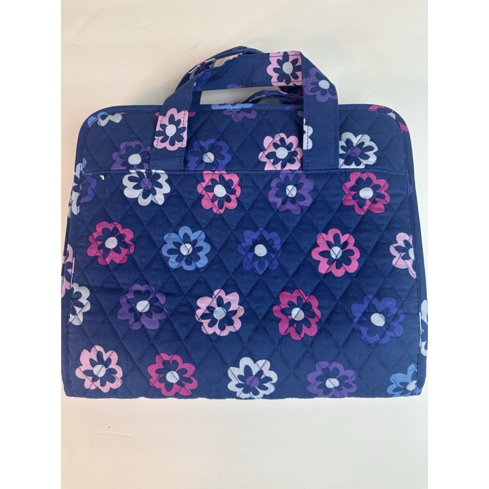 VERA BRADLEY Hanging Organizer Cosmetic Case - Ellie Flowers - Blue - Purple